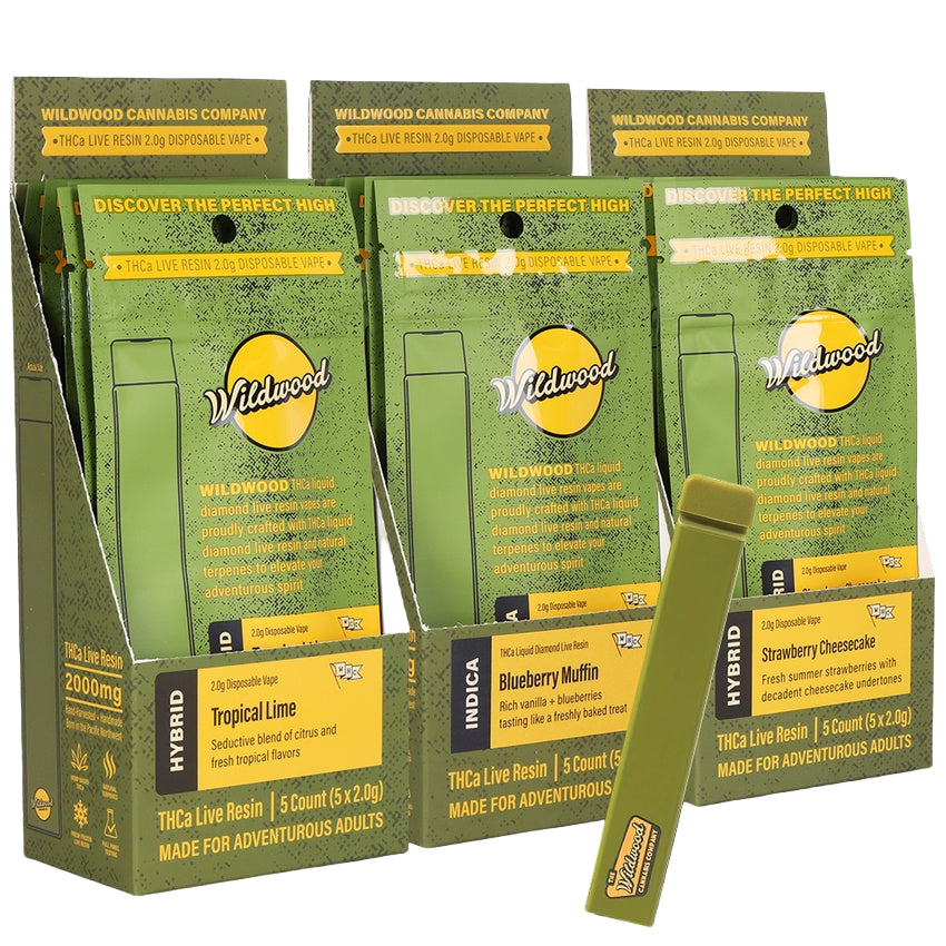 Wildwood Dispensary Grade Live Resin THCA Disposable | 2g Natural Aid Distributors Wildwood Dispensary Grade Live Resin THCA Disposable | 2g Natural Aid Distributors