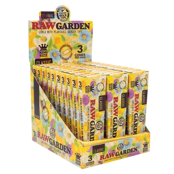 RAW® - Garden Pre-Rolled Cone King Size (3pk)
