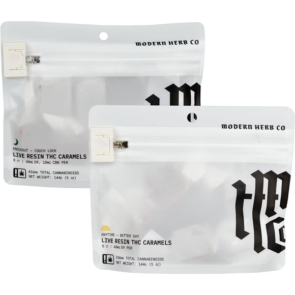 Modern Herb Co D9 Live Resin Caramels - 320mg | 8ct