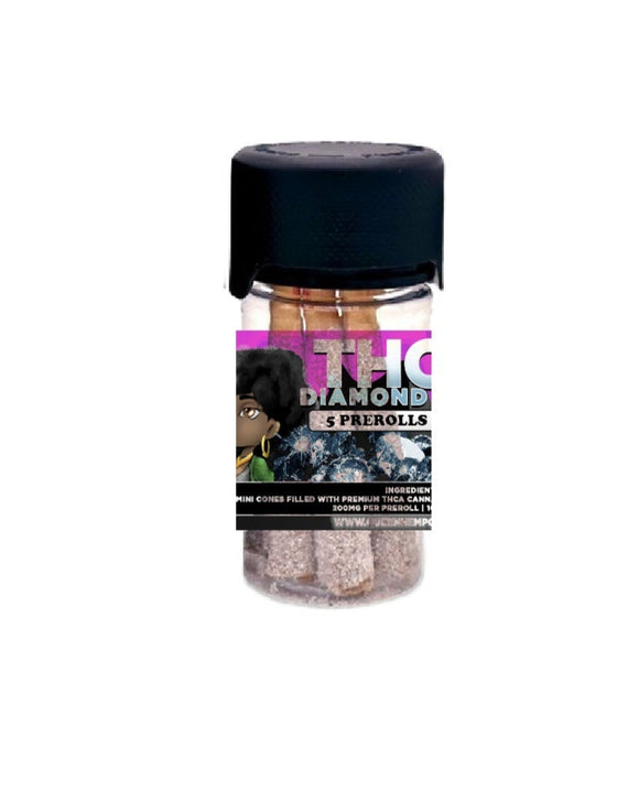 Queen Hemp THCA Diamond Prerolls .5g | 5pk