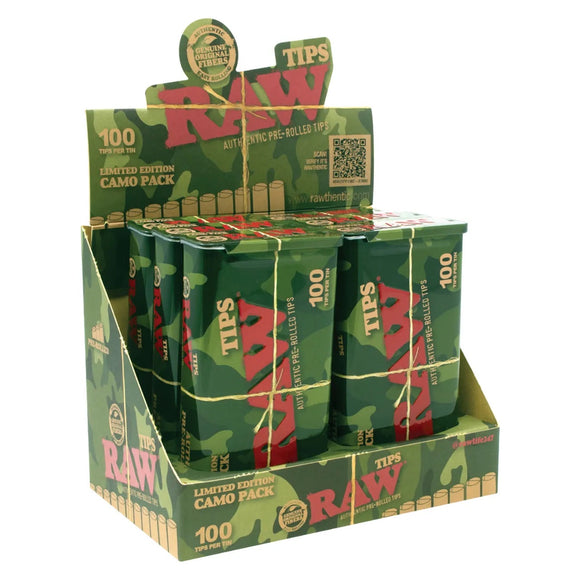 RAW® - Pre-Rolled Filter Tip Tin (100ct)