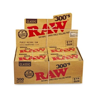 RAW - Natural Papers 1 1/4 300 Bloc Box