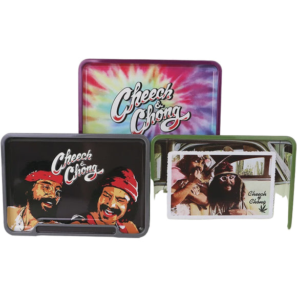 Cheech & Chong Metal Rolling Tray Stash Box | 8