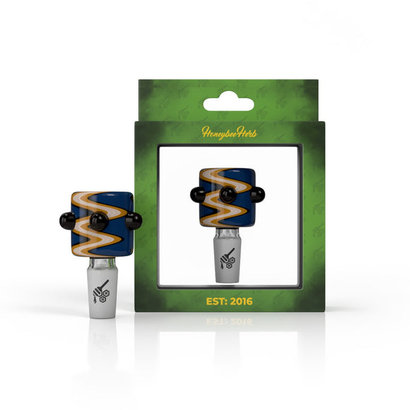 Honeybee Herb Glass Decorated Flower Bowls