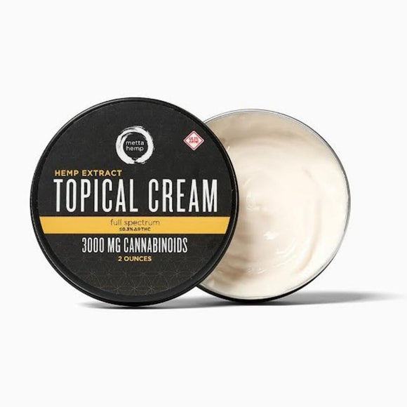 Unscented Cream Full Spectrum By Metta Hemp Company 2 Ounce (3000mg)