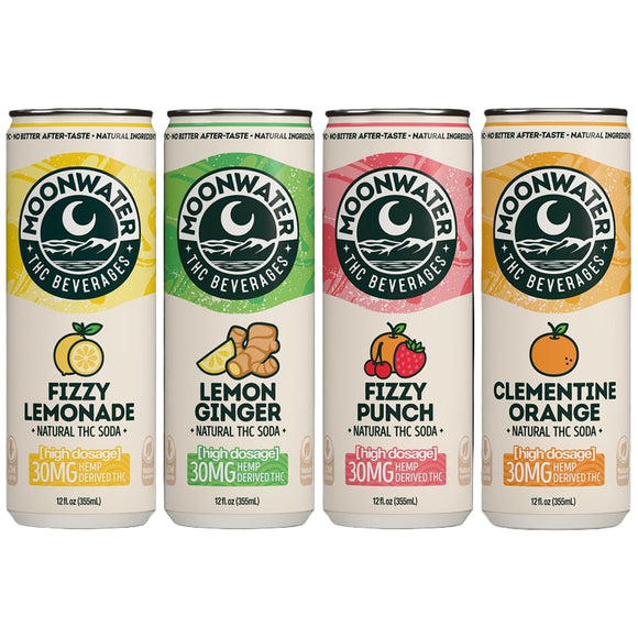 Moonwater Natural Hemp-Derived D9 THC Infused Soda | 12fl oz Can